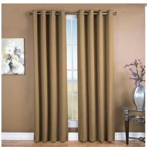 Elegant Tan Blackout Curtains
